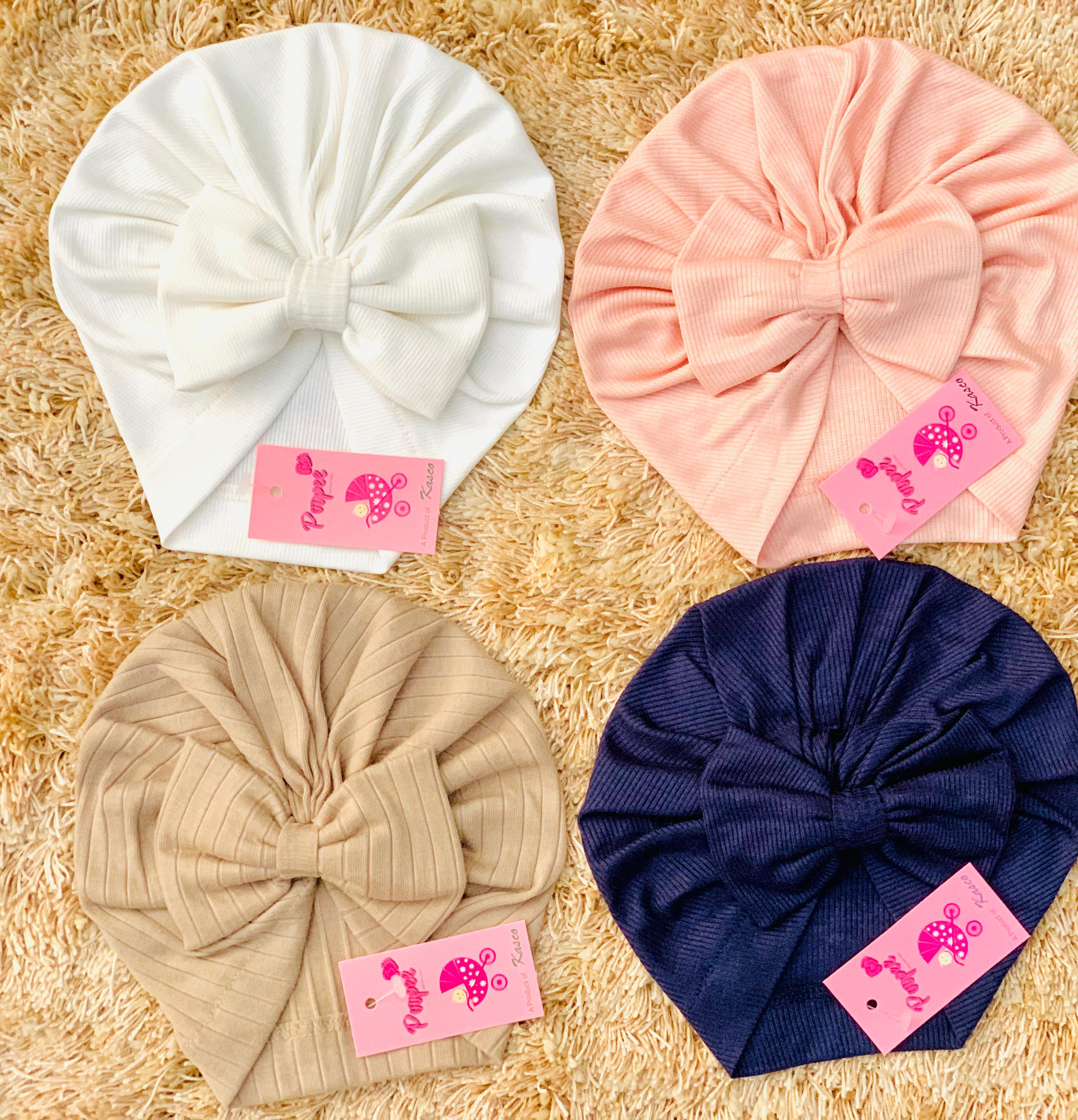 Poopee Born Baby – Stylish Bow Turban Cap