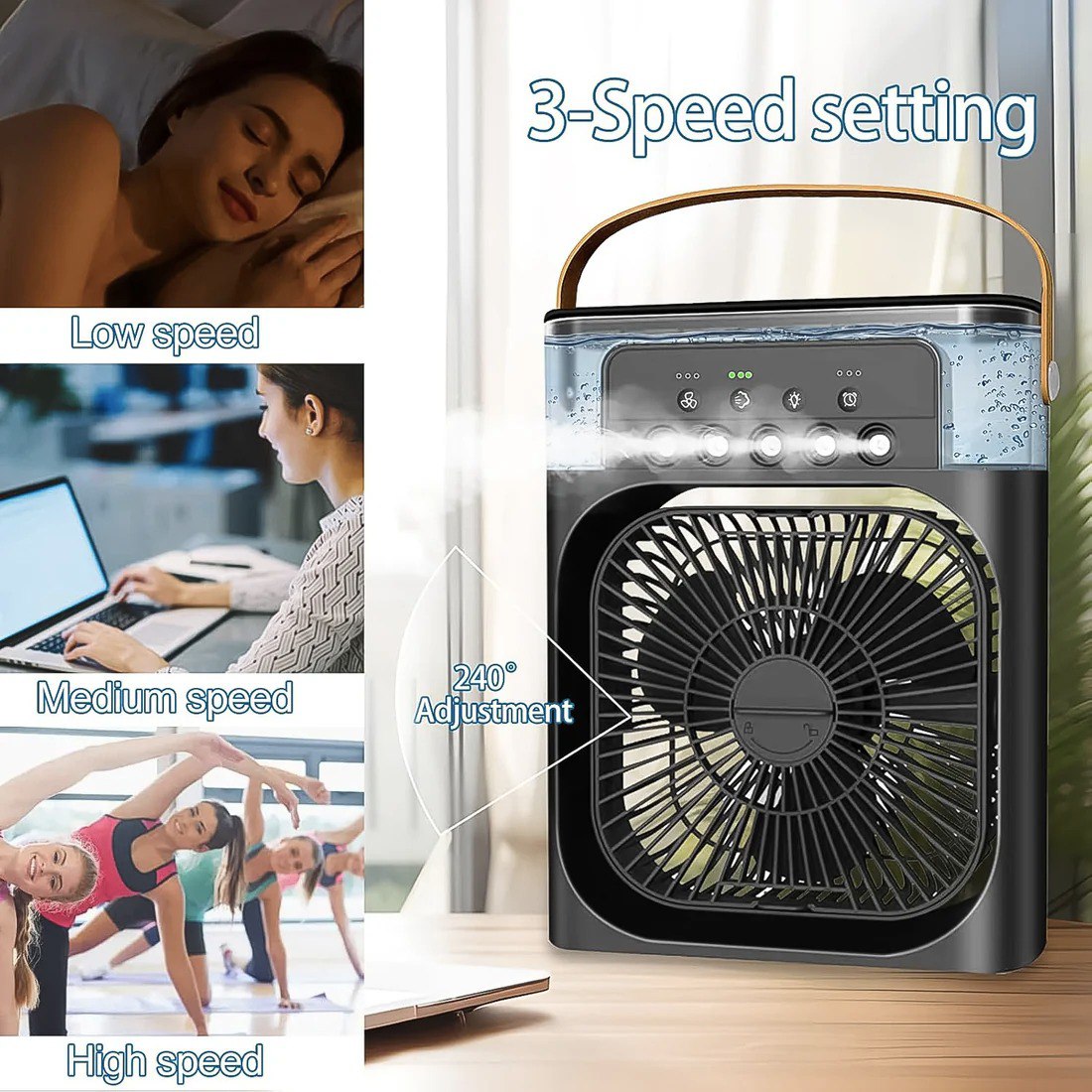 Portable AC Mini Cooler Fan: Mini Evaporative Air Cooler